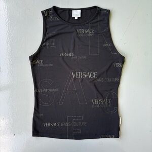 Versace Black Tank Top